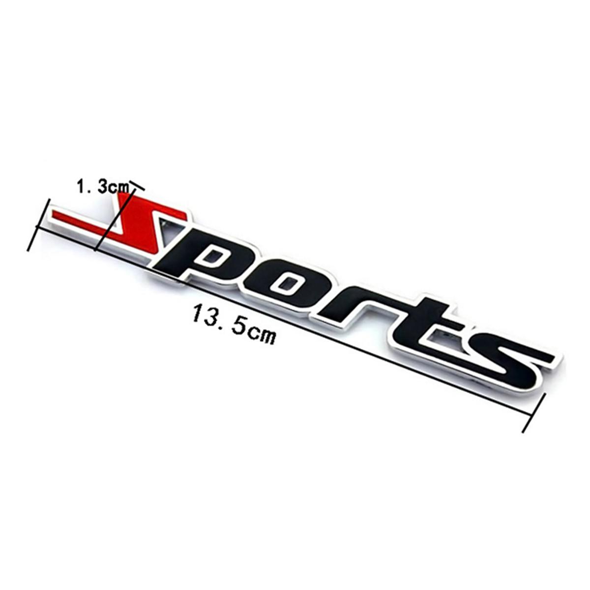 Universal Fashion 3D Car Metal Sport Emblem Logo Car Truck Decor Pattern Badge Sticker Trunk Fender Decal Accessories