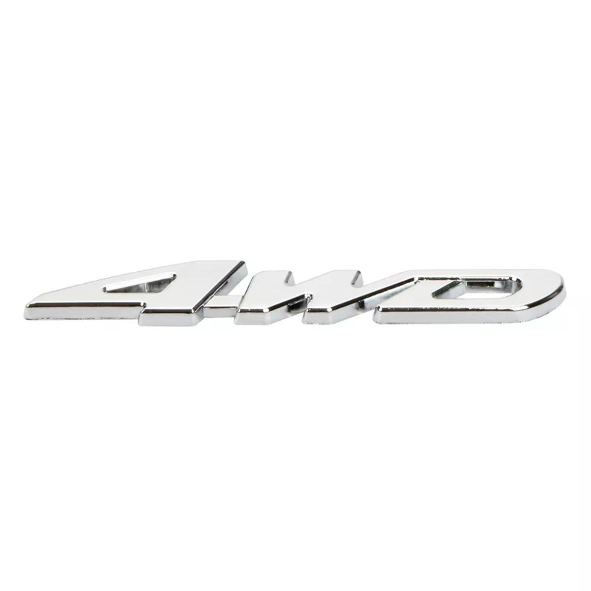 3D Chrome Metal Sticker 4WD Emblem Badge Decal For SUV Rear Trunk Off-road Toyota RAV4 Honda
