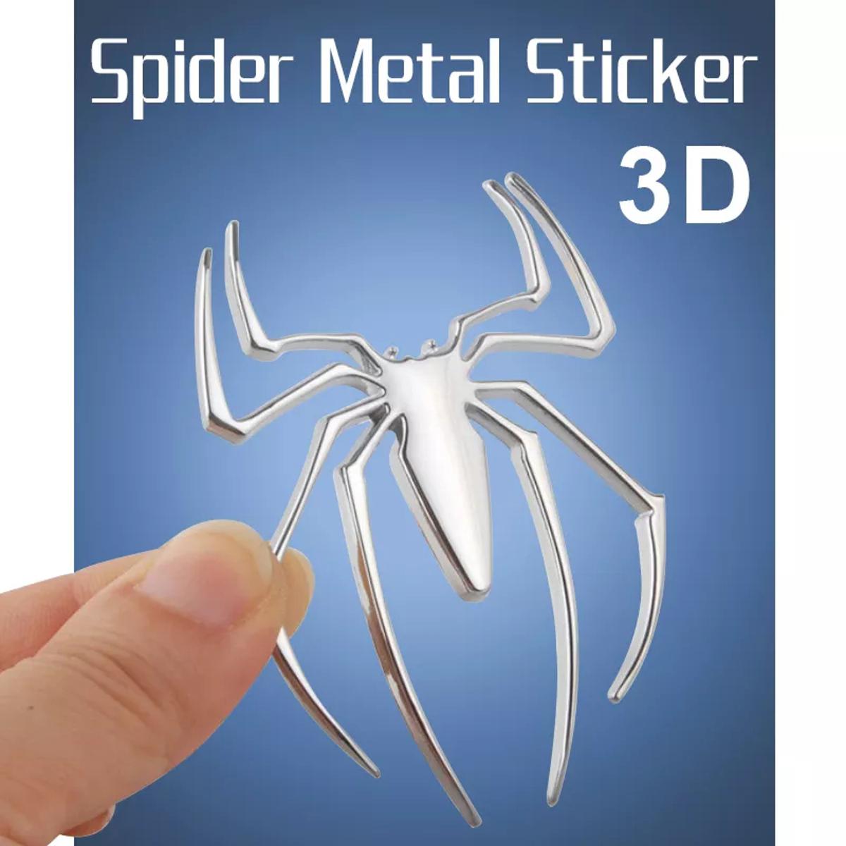 3D Spider Emblems Sticker For Car/ Bikes