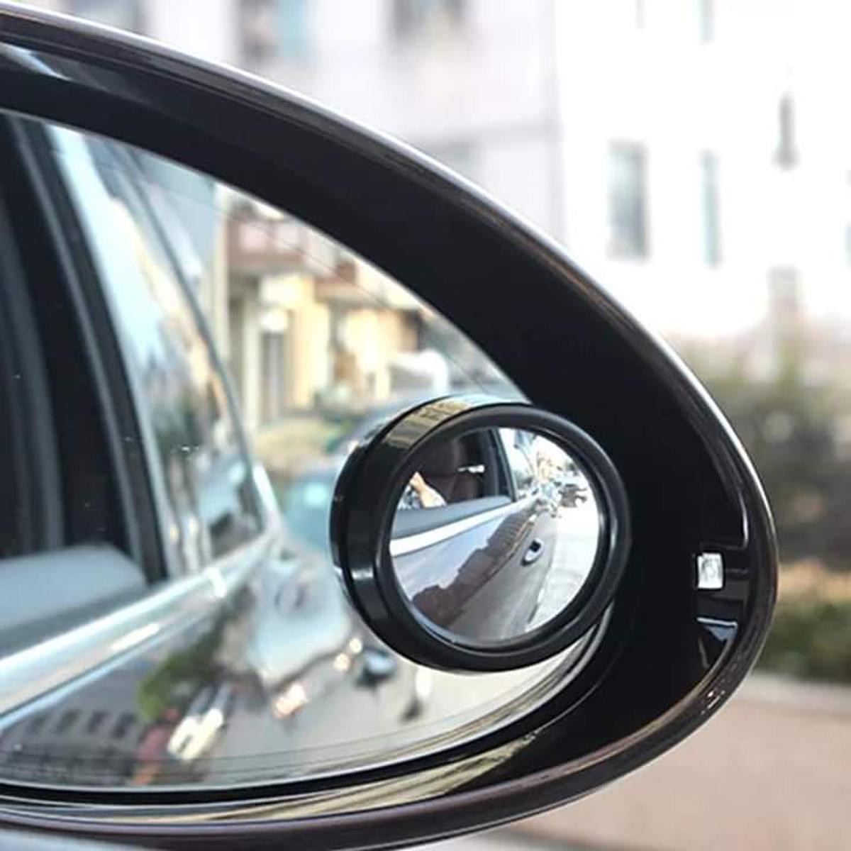 2Pcs Universal Driver 2 Side Wide Angle Round Convex Car Blind Mirror