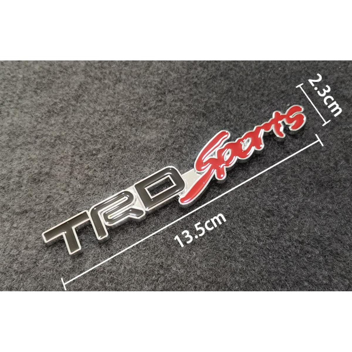 Car Modified Body Sticker TRD Sports Emblem Logo Badge Decal 3D Metal Sticker for Toyota Reiz Camry COROLLA CROWN Accessories
