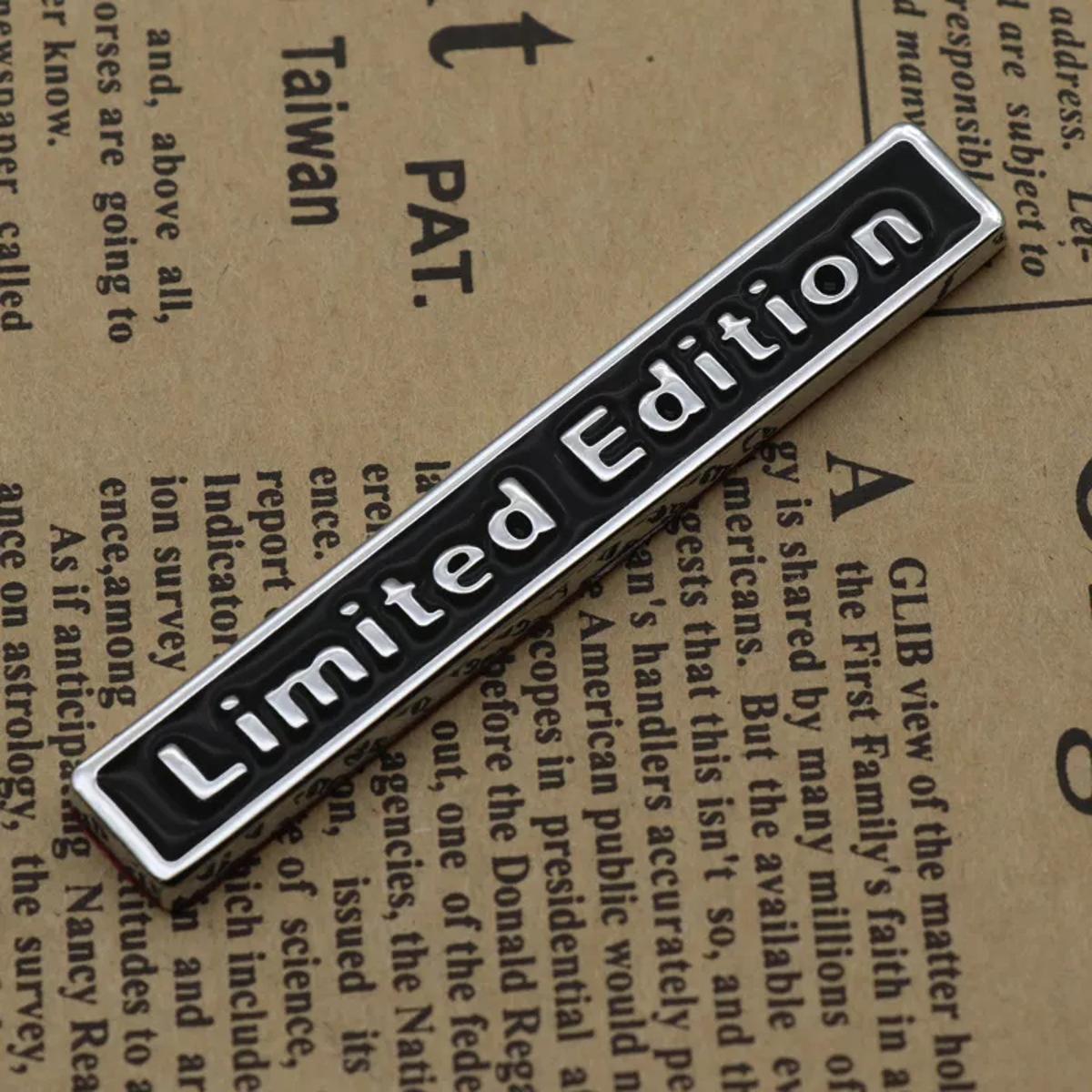 3D Metal Limited Edition Emblem Black