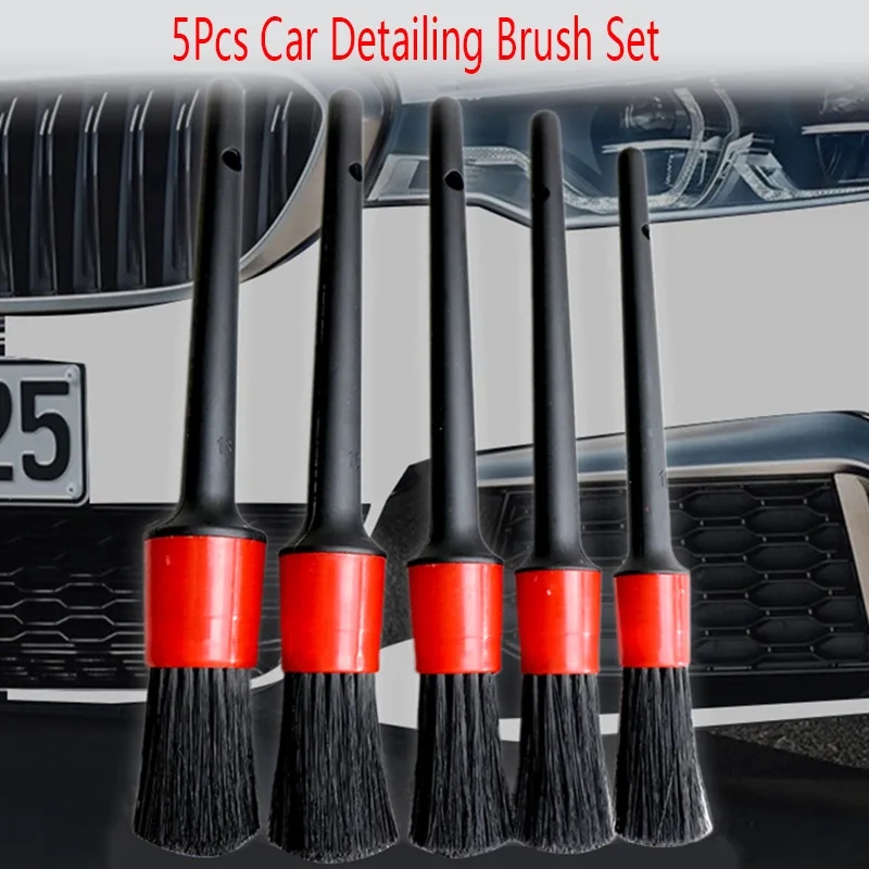 5pcs Detailing Car Cleaning Brush Set