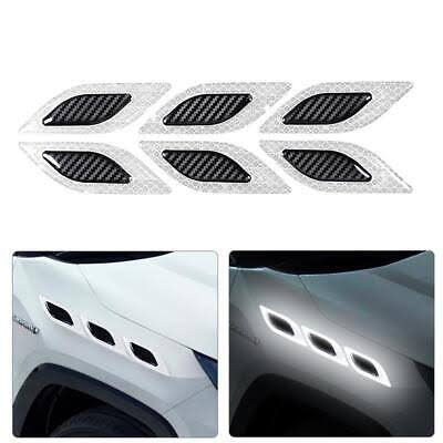 Car Reflective Sticker Fender Hood Protection (white)