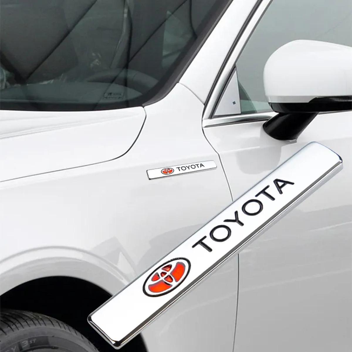 Car Styling Side Fender Metal Rear Trunk Emblem For Toyota