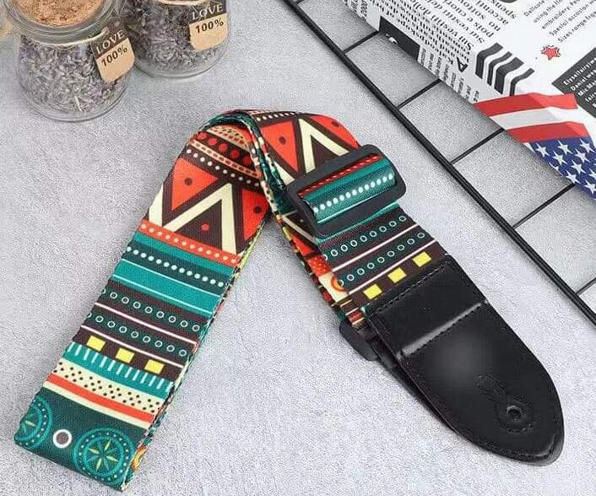 Multicolor Guitar Strap for Acoustic Electric Guitar
